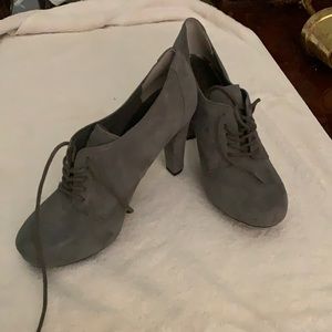 Women’s bootie with 3 1/2 in heel and stacked sole